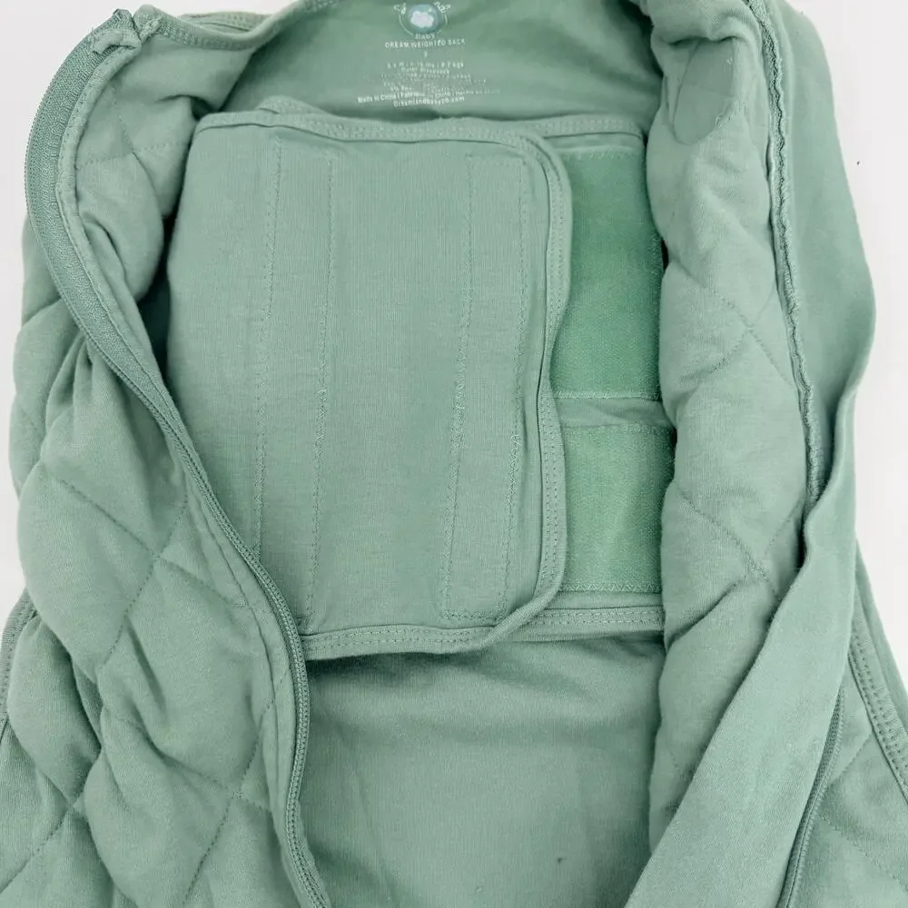 Dreamland Baby Dream Weighted Sleep Sack Sage Green Small 0-6 Months